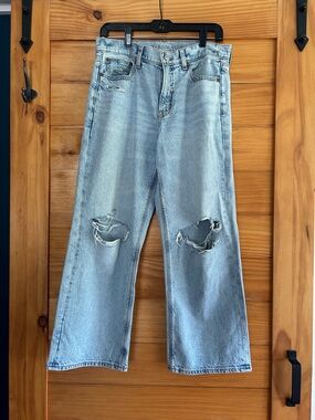 AE Strigid Ripped High-Waisted Stovepipe Jean